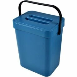1001KDO POUR LA MAISON Poubelle Compost De Cuisine Accrochable 5L Bleu