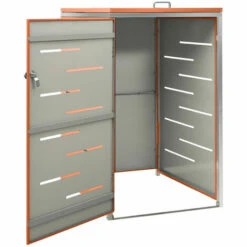 ASUPERMALL Abri Pour Poubelle 69x77,5x115 Cm Inox -Poubelle Boutique 57734993 4