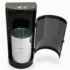 MOB EVENT PRO Poubelle Murale D'extérieur En Acier Et Cendrier - 29 L -Poubelle Boutique 5793604 4