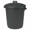 AUTRES Poubelle D'immeuble Noire 80 Litres Avec Couvercle - EDA -Poubelle Boutique 5801641 1