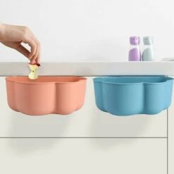 ILOVEMILAN Tenture Murale En Forme De Nuages, Poubelle De Cuisine Domestique Pour Bureau (rose) -Poubelle Boutique 58071720 3