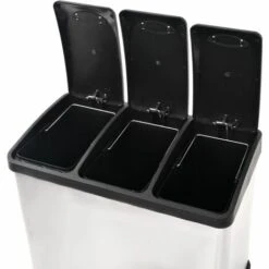 INLIFE Poubelle à Ordures Acier Inoxydable 24 L -Poubelle Boutique 58276041 5