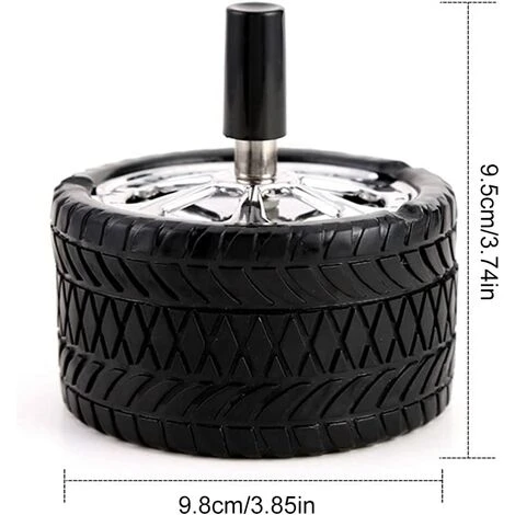 STARLIGHT Cendrier Tournant,SL.GT 2 Pièces Cendrier Coupe-Vent Cendrier à Pneus Cendrier Moderne Cendrier Rotatif En Acier Inoxydable Avec Couvercle 6 STARLIGHT Cendrier Tournant,SL.GT 2 Pièces Cendrier Coupe-Vent Cendrier à Pneus Cendrier Moderne Cendrier Rotatif En Acier Inoxydable Avec Couvercle – Image 4