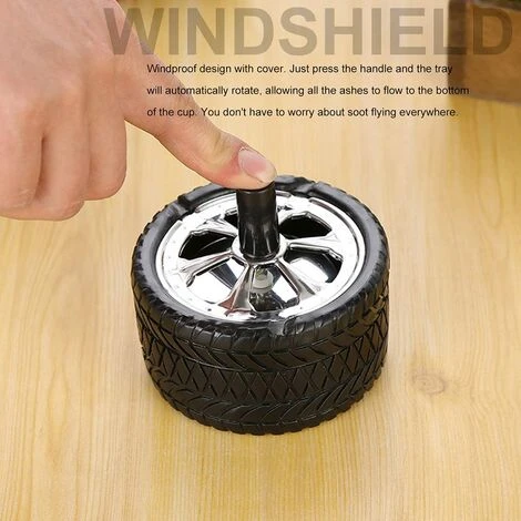 STARLIGHT Cendrier Tournant,SL.GT 2 Pièces Cendrier Coupe-Vent Cendrier à Pneus Cendrier Moderne Cendrier Rotatif En Acier Inoxydable Avec Couvercle 7 STARLIGHT Cendrier Tournant,SL.GT 2 Pièces Cendrier Coupe-Vent Cendrier à Pneus Cendrier Moderne Cendrier Rotatif En Acier Inoxydable Avec Couvercle – Image 5