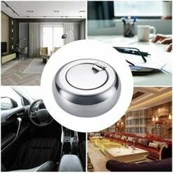 HEGUYEY Cendrier Avec Couvercle, Cendrier à Cigares En Acier Inoxydable -Poubelle Boutique 58839815 4