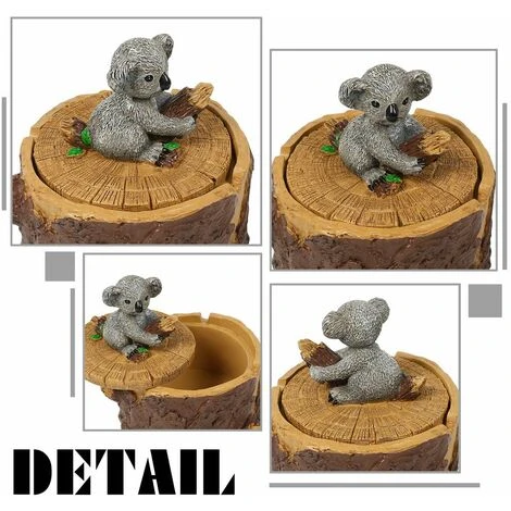 ENLENK Cendrier Cigarettes Avec Couvercle Mignon Vivid Forest Animal Cendrier Support Pour Intérieur Et Extérieur-Koala 4 ENLENK Cendrier Cigarettes Avec Couvercle Mignon Vivid Forest Animal Cendrier Support Pour Intérieur Et Extérieur-Koala – Image 2