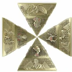 OUSUDELA Cendrier Pyramidal Rétro En Métal Avec Couvercle Coupe-vent, Pour Intérieur Et Extérieur -Poubelle Boutique 59170864 4