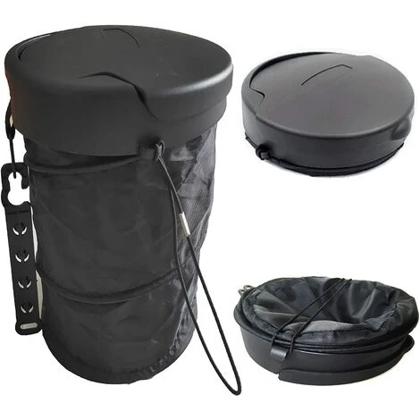 OUSUDELA Poubelle De Voiture, Pliable Garbage Peut De Voiture, Portable Multi-usages Suspendu Boîte à Ordures, Pour Le Camping, Promenade En Voiture 3 OUSUDELA Poubelle De Voiture, Pliable Garbage Peut De Voiture, Portable Multi-usages Suspendu Boîte à Ordures, Pour Le Camping, Promenade En Voiture