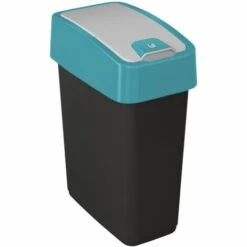KEEEPER MAGNE BOÎTE À DÉCHETS AVEC COUVERCLE À RABAT 10 L MY BLUE 1060362500000