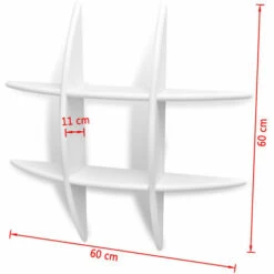 NOVA Étagère Murale Mdf Avec Finition Opaque étagère élégante Dans Différentes Couleurs Étagère Murale MDF Blanc Rangement De Livres/DVD 9 NOVA Étagère Murale Mdf Avec Finition Opaque étagère élégante Dans Différentes Couleurs Étagère Murale MDF Blanc Rangement De Livres/DVD -Poubelle Boutique 59824304 3