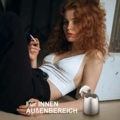 PERLE RARE Grand Cigarettes Cendrier Coupe-vent, Cendrier En Acier Inox Avec Couvercle Anti Odeur, Cendrier Portable Pour Intérieur Et Extérieur 8 PERLE RARE Grand Cigarettes Cendrier Coupe-vent, Cendrier En Acier Inox Avec Couvercle Anti Odeur, Cendrier Portable Pour Intérieur Et Extérieur -Poubelle Boutique 59967304 2