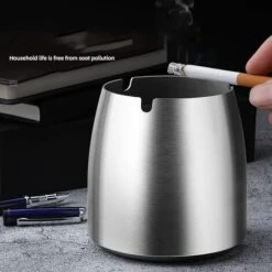 PERLE RARE Grand Cigarettes Cendrier Coupe-vent, Cendrier En Acier Inox Avec Couvercle Anti Odeur, Cendrier Portable Pour Intérieur Et Extérieur 10 PERLE RARE Grand Cigarettes Cendrier Coupe-vent, Cendrier En Acier Inox Avec Couvercle Anti Odeur, Cendrier Portable Pour Intérieur Et Extérieur -Poubelle Boutique 59967304 4
