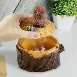 PERLE RARE Endrier Cigarettes Avec Couvercle Mignon Vivid Forest Animal Cendrier Support Pour Intérieur Et Extérieur-Hibou 10 PERLE RARE Endrier Cigarettes Avec Couvercle Mignon Vivid Forest Animal Cendrier Support Pour Intérieur Et Extérieur-Hibou -Poubelle Boutique 59968414 4