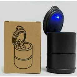 PERLE RARE Cendrier De Voiture Portable-Noir -Poubelle Boutique 59968420 5