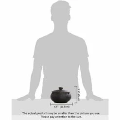 PERLE RARE Cendrier En Céramique Avec Couvercles, Coupe-vent, Cendrier Pour Une Utilisation En Intérieur Ou En Extérieur, Cendrier Pour Fumeurs, Cendrier - Noir -Poubelle Boutique 59968668 5