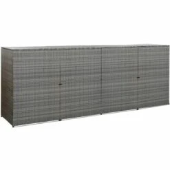 NOVA SPAZZATUA COVEROINE SEUX À POLYRATTAN 305X78X120 CM Diverses Couleurs Couleur : Anthracite