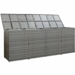 NOVA SPAZZATUA COVEROINE SEUX À POLYRATTAN 305X78X120 CM Diverses Couleurs Couleur : Anthracite -Poubelle Boutique 59995807 4