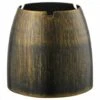 MINKUROW Cendrier à Vent XL Cendrier En Acier Inoxydable Bronze Pour Grand Cendrier De Table En Métal Extérieur Et Intérieur -Poubelle Boutique 60015017 1