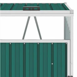 FIMEI Abri De Poubelle Double Vert 143x81x121 Cm Acier -Poubelle Boutique 60678436 3