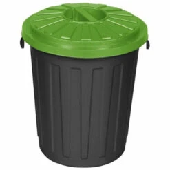 KEEEPER Supermax-Bin Avec Couvercle Avec Fermeture Filetée, Ø 50 X 55 Vert, 50 L, Collection Mats