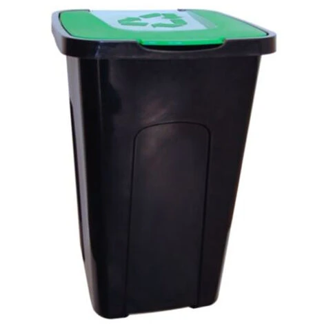 KEEEPER Papier De Recyclage En Polypropylène, Avec Couvercle, 50 Litres, 36,5x37x55,5 Couvercle Vert 3 KEEEPER Papier De Recyclage En Polypropylène, Avec Couvercle, 50 Litres, 36,5x37x55,5 Couvercle Vert