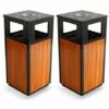 MOB EVENT PRO 2 Poubelles Bois Extérieure 29 L + Cendrier -Poubelle Boutique 6072939 1