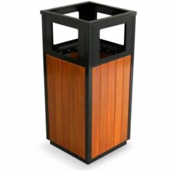 MOB EVENT PRO 2 Poubelles Bois Extérieure 29 L + Cendrier -Poubelle Boutique 6072939 3