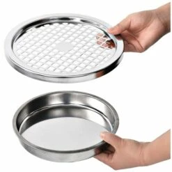 FIMEI Poubelle à Cendrier D'hôtel 30 L Acier Gris -Poubelle Boutique 60966432 5