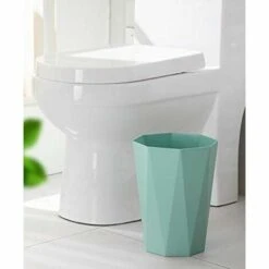 EINEMGELD Poubelle De Bureau En Plastique - Corbeille à Papier Pour La Cuisine, Le Bureau Ou Pour La Cuisine Et Le Bureau (vert, Grand) -Poubelle Boutique 61084074 2