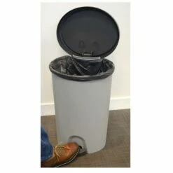 EDA - Poubelle à Pédale Stepy 27l Gris Béton / Anthracite 35 X 30 X 52.2 Cm -Poubelle Boutique 61353627 3