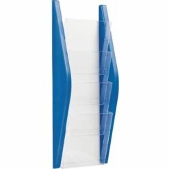 HELIT Porte-brochure H540XB220XT80mm DIN A5 HAUTE BLUE
