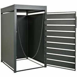 HABITAT ET JARDIN Cache Poubelle Avec Bac à Fleurs "Colorado" - 68 X 79.7 X 119.7 Cm - Anthracite - Anthracite. 9 HABITAT ET JARDIN Cache Poubelle Avec Bac à Fleurs "Colorado" - 68 X 79.7 X 119.7 Cm - Anthracite - Anthracite. -Poubelle Boutique 62158073 4