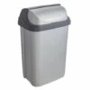 OKT 2053712 ROLL-TOP POUBELLE PLASTIQUE ARGENT/ANTHRACITE 25 L 1045416000000