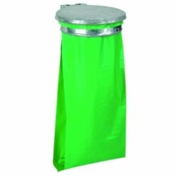 ROSSIGNOL PROFESSIONNEL SAS Support De Sac Mural Avec Couvercle Gris Manganese 110 L - 480 X 120 M