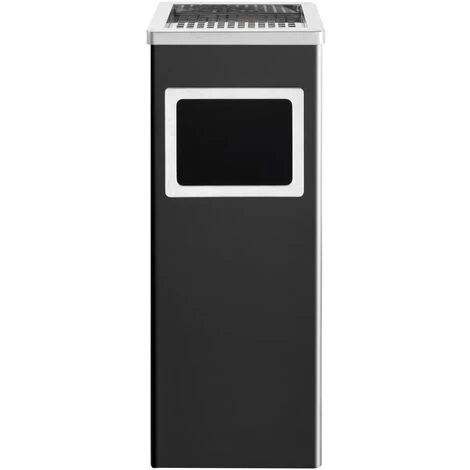 SUPERMARKET Poubelle à Cendrier D'hôtel 36 L Acier Noir 6 SUPERMARKET Poubelle à Cendrier D'hôtel 36 L Acier Noir – Image 4