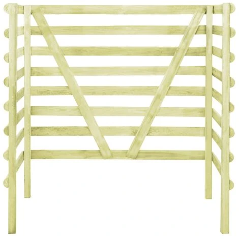 SUPERMARKET Abri De Poubelle Double Vert 140x80x150 Cm Pin Imprégné 5 SUPERMARKET Abri De Poubelle Double Vert 140x80x150 Cm Pin Imprégné – Image 3