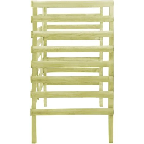 SUPERMARKET Abri De Poubelle Double Vert 140x80x150 Cm Pin Imprégné 6 SUPERMARKET Abri De Poubelle Double Vert 140x80x150 Cm Pin Imprégné – Image 4