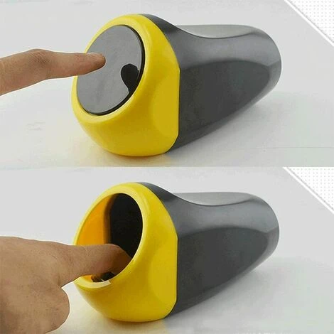 SINCèREETALI 2 Pièces Auto Voiture Poubelle Poubelle Mini Poubelle Poubelle Stockage Des Déchets Pour Voiture Bureau à Domicile Bureau(Jaune, Bleu) 4 SINCèREETALI 2 Pièces Auto Voiture Poubelle Poubelle Mini Poubelle Poubelle Stockage Des Déchets Pour Voiture Bureau à Domicile Bureau(Jaune, Bleu) – Image 2