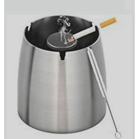 FOZIY Cendrier Exterieur Interieur Ashtray Outdoor Incassable Metal, Beau Cendriers En Acier Inox Coupe-vent Avec Couvercle Anti Odeur Pour Jardin Balcon Maison Restaurant,Fonepro 4 FOZIY Cendrier Exterieur Interieur Ashtray Outdoor Incassable Metal, Beau Cendriers En Acier Inox Coupe-vent Avec Couvercle Anti Odeur Pour Jardin Balcon Maison Restaurant,Fonepro – Image 2