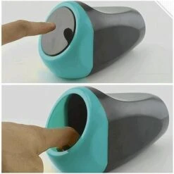 PERLE RARE Mini Poubelle De Voiture Peut En Plastique Des Déchets Poubelle 9*6*15CM Poubelle Conteneur De Stockage Pour L'intérieur De La Voiture/bureau/maison(Poubelle Blue-Mini) 11 PERLE RARE Mini Poubelle De Voiture Peut En Plastique Des Déchets Poubelle 9*6*15CM Poubelle Conteneur De Stockage Pour L'intérieur De La Voiture/bureau/maison(Poubelle Blue-Mini) -Poubelle Boutique 63959536 5