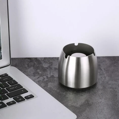 LIFCAUSAL Cendrier Coupe-Vent Cendrier De Table En Acier Inoxydable Cigare Cendrier Cendrier Avec Support De Colonne Cendrier Pour Patio Hôtel Bureau À Domicile 7 LIFCAUSAL Cendrier Coupe-Vent Cendrier De Table En Acier Inoxydable Cigare Cendrier Cendrier Avec Support De Colonne Cendrier Pour Patio Hôtel Bureau À Domicile – Image 5