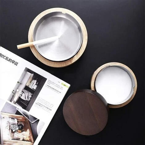 FUHUIDATRADING Cendrier Original Extérieur Design, Cendrier Avec Couvercle Fermé Anti Odeur, Cigare Cendrier Anti Vent Portable Pour Intérieur Et Extérieur 6 FUHUIDATRADING Cendrier Original Extérieur Design, Cendrier Avec Couvercle Fermé Anti Odeur, Cigare Cendrier Anti Vent Portable Pour Intérieur Et Extérieur – Image 4