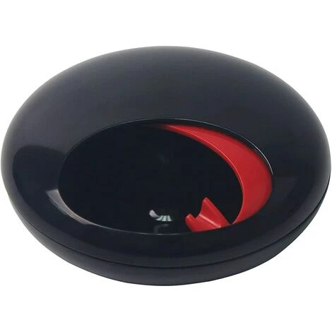 PERLE RARE Cendrier Rotatif Avec Collecteur De Suie En Céramique Et Couvercle En Mélamine (noir + Rouge) 7 PERLE RARE Cendrier Rotatif Avec Collecteur De Suie En Céramique Et Couvercle En Mélamine (noir + Rouge) – Image 5