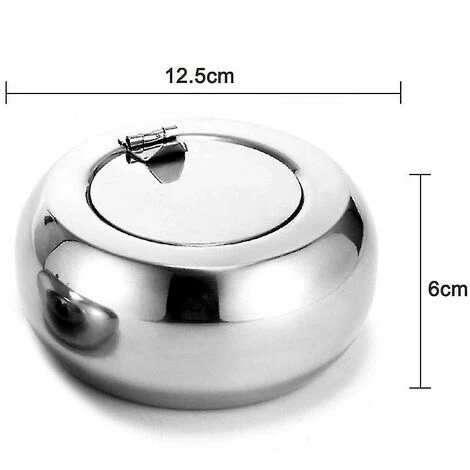 LTS FAFA Cendrier De Table Moderne En Acier Inoxydable Avec Couvercle, Cendrier À Cigarettes Pour L'intérieur Ou L'extérieur, Cendrier De Bureau Pour La Décoration De Bureau À Domicile 7 LTS FAFA Cendrier De Table Moderne En Acier Inoxydable Avec Couvercle, Cendrier À Cigarettes Pour L'intérieur Ou L'extérieur, Cendrier De Bureau Pour La Décoration De Bureau À Domicile – Image 5