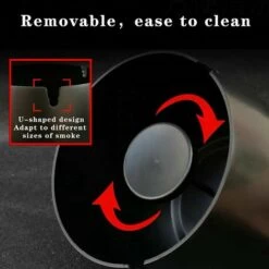 ENLENK Grand Cigarettes Cendrier Coupe-vent, Cendrier Coupe-vent Avec Couvercle, Cendrier Portable Pour IntéRieur Et ExtéRieur Avec Tapis Antidérapant Pour Restaurant, Bar, Maison, Bureau, Noir (Grand) 9 ENLENK Grand Cigarettes Cendrier Coupe-vent, Cendrier Coupe-vent Avec Couvercle, Cendrier Portable Pour IntéRieur Et ExtéRieur Avec Tapis Antidérapant Pour Restaurant, Bar, Maison, Bureau, Noir (Grand) -Poubelle Boutique 64535500 3