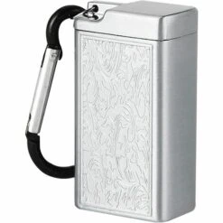 MONLY Mini Cendrier ​avec Porte Clés Mini Cendrier à Cigarettes En Métal Cendrier De Poche Portable à Emporter Cendrier De Poche Anti Odeur, Facile à Transporter, Pour Les Activités De Plein Air