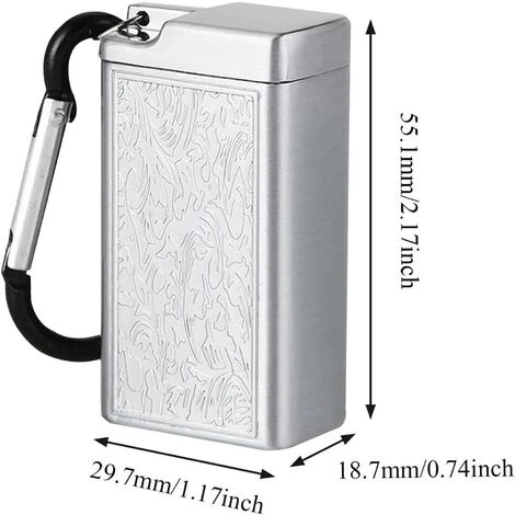 MONLY Mini Cendrier avec Porte Clés Mini Cendrier à Cigarettes En Métal Cendrier De Poche Portable à Emporter Cendrier De Poche Anti Odeur, Facile à Transporter, Pour Les Activités De Plein Air 5 MONLY Mini Cendrier avec Porte Clés Mini Cendrier à Cigarettes En Métal Cendrier De Poche Portable à Emporter Cendrier De Poche Anti Odeur, Facile à Transporter, Pour Les Activités De Plein Air – Image 3