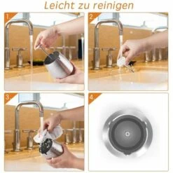 MINKUROW Cendrier Pour L'extérieur Avec Couvercle Cendrier Design Cendrier à Vent En Acier Inoxydable Pour L'extérieur Et L'intérieur Cendrier De Table Avec Base Antidérapante Pour Décoration De Bureau (petit) 11 MINKUROW Cendrier Pour L'extérieur Avec Couvercle Cendrier Design Cendrier à Vent En Acier Inoxydable Pour L'extérieur Et L'intérieur Cendrier De Table Avec Base Antidérapante Pour Décoration De Bureau (petit) -Poubelle Boutique 64682162 5