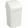 Poubelle En Plastique Avec Couvercle Basculant 25 Litres - Blanc -Poubelle Boutique 64862376 1