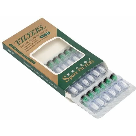 YD 18 Pièces Double Filtration Cigarette Filtre Embout Buccal Fumée Pour Accessoires De Support De Fumer 4 YD 18 Pièces Double Filtration Cigarette Filtre Embout Buccal Fumée Pour Accessoires De Support De Fumer – Image 2